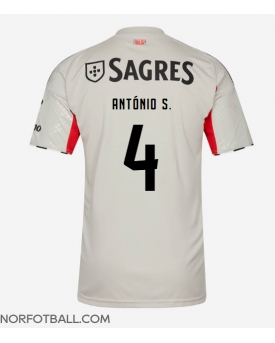 Billige Fotballdrakt Benfica Antonio Silva #4 Replika Bortedrakt 2025-26 Kortermet Billige Fotballdrakt Benfica Antonio Silva #4 Replika Bortedrakt 2025-26 Kortermet